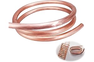 99.9% Copper Tube 1/4" OD x 3/16" ID Refrigeration Seamless Pure Copper Tube