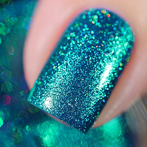 Image of ILNP No Days Off - Stunning Teal Holographic Nail Polish