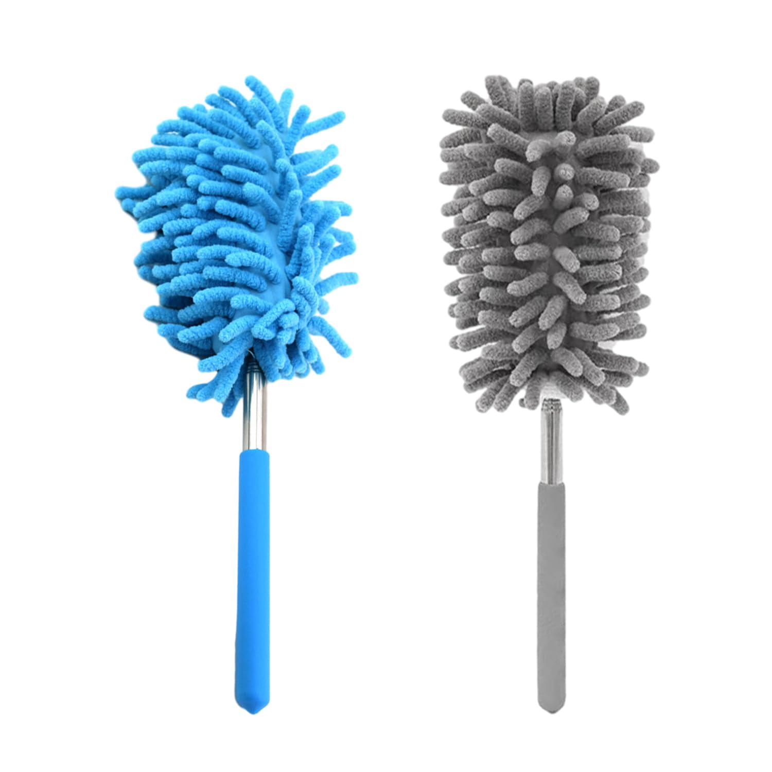 – 2 Pieces Dust Collector,Microfiber Dusting Tool, Retractable Dusting Brush, Dusting Feather Powder For Cleaning Dust, Ceilings, Cobwebs, Etc.