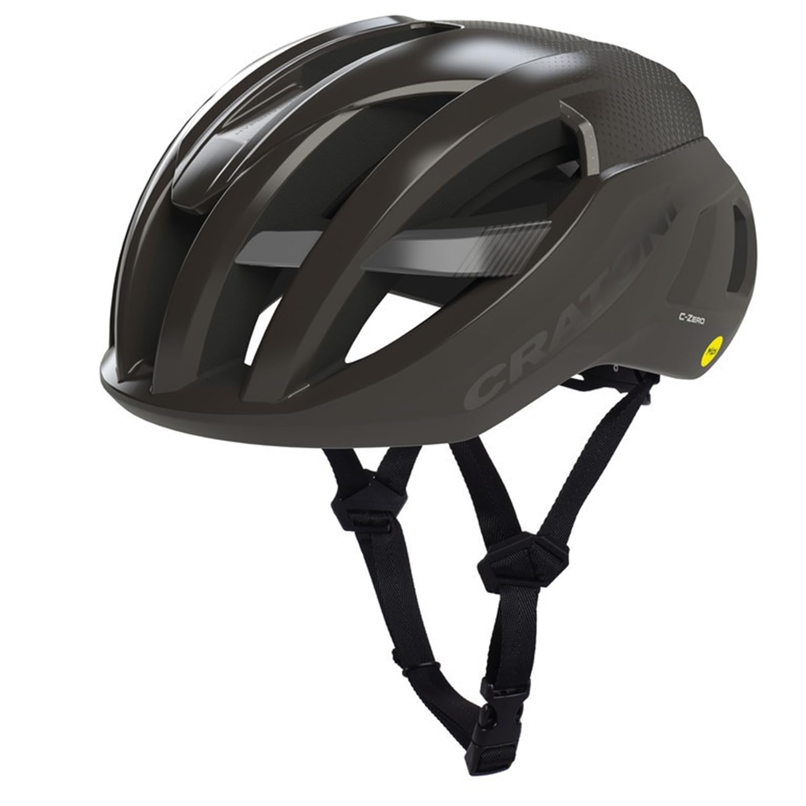 Cratoni Fahrradhelm C-Zero MIPS schwarz glänzend-matt,Gr.L/XL (58-61 cm), 114101J3