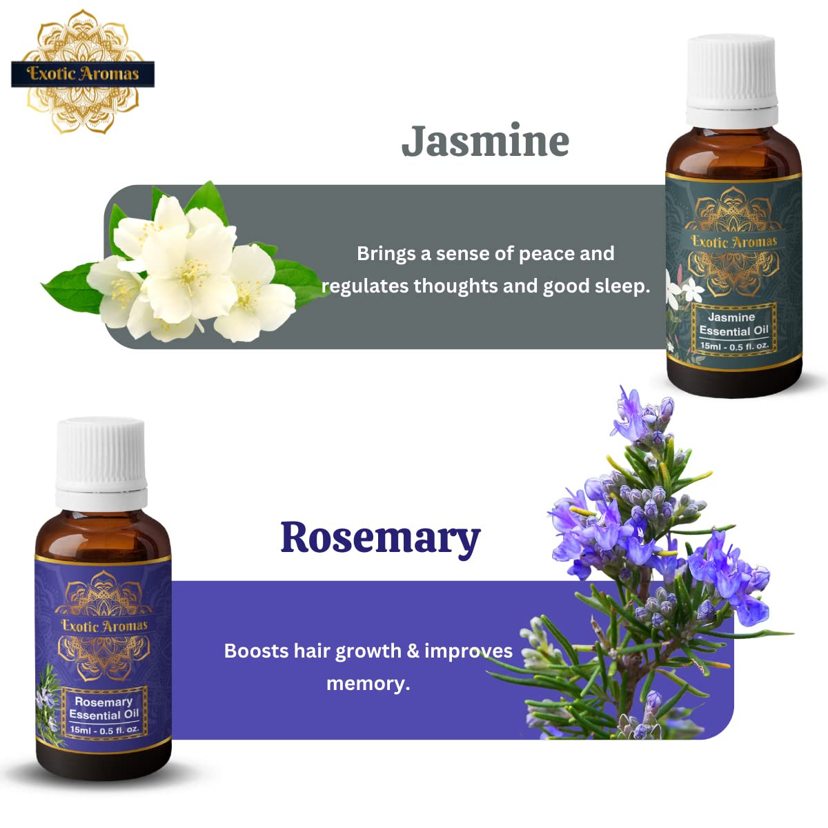 Foreign aroma essential oil lavender, tea tree, rosemary, rose, jasmine (5 pack) Foreign aroma essential oil lavender, tea tree, rosemary, rose, jasmine (5 pack)
