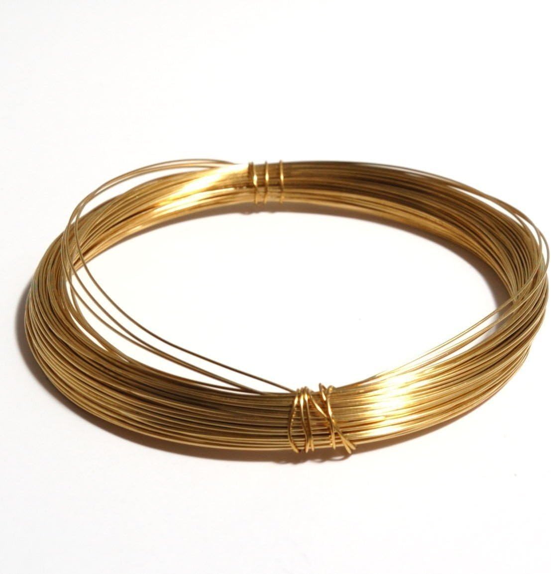 Unplated Brass Wire (2.0mm (12ga) x 3m)