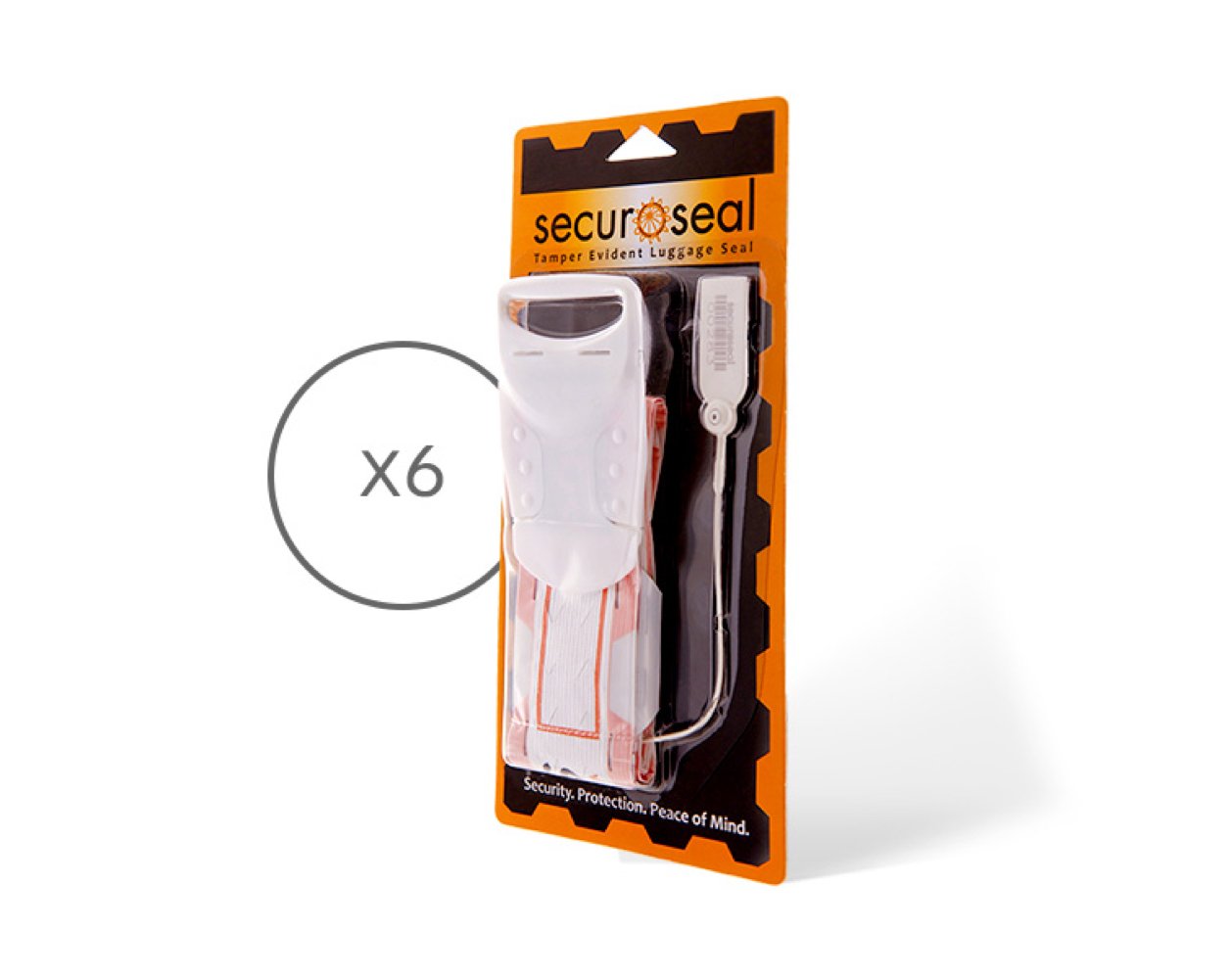 Securoseal Tamper Evident Luggage Seals (6 Pack): More effective than suitcase locks and luggage straps, TSA approved.