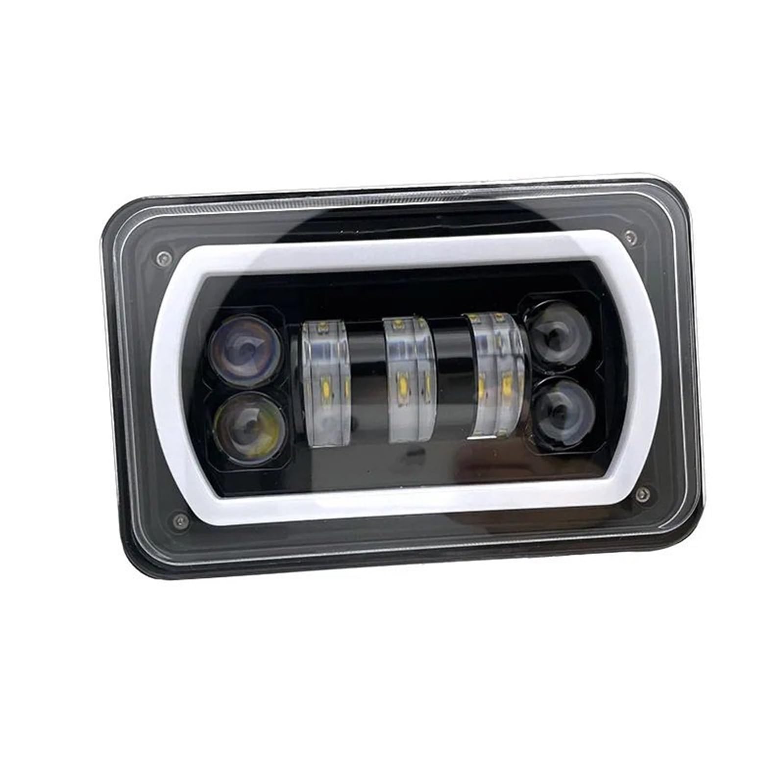 Pomocnicze Reflektory Motocyklowe Pasuje do Hondy XR250 XR400 XR650 Pasuje do akcesoriów Suzuki DRZ Prostokątna lampa czarna lampa motocyklowa 4X6 reflektor
