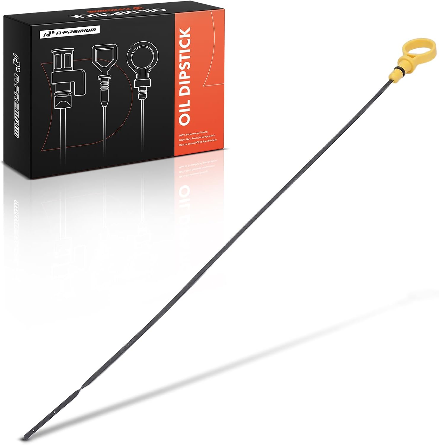 A-Premium Engine Oil Dipstick Compatible with Ford Escape 2020-2022 2.0L, Edge 2019-2024, Bronco Sport 2021-2024 2.0L & Lincoln Nautilus 2019-2021, Corsair 2020-2022, Oil Measuring Rod Dip Stick