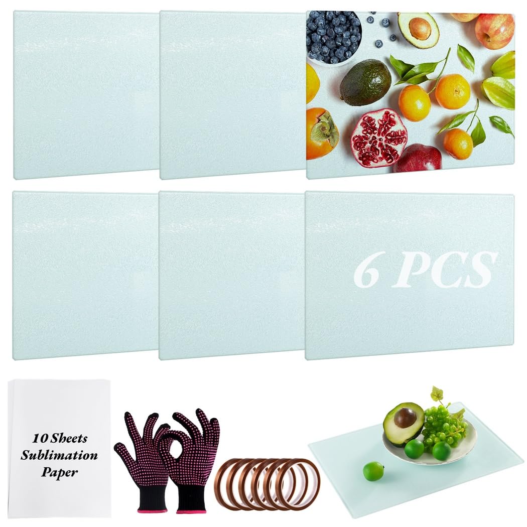 Planches à découper en verre de sublimation pour personnaliser votre décoration de cuisine