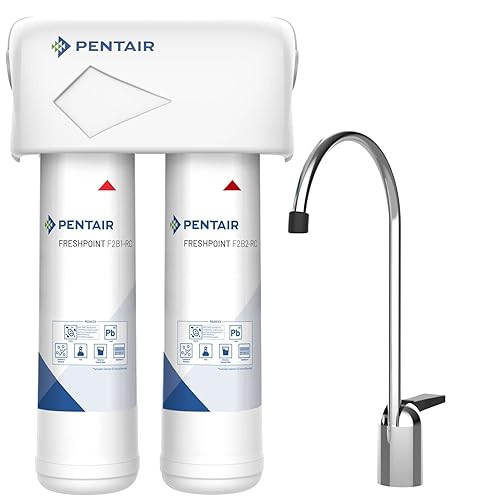 Pentair FreshPoint F2000-B2B - Sistema de filtración de agua debajo del fregadero de 2 etapas, certificado NSF para reducir el PFOAPFOS