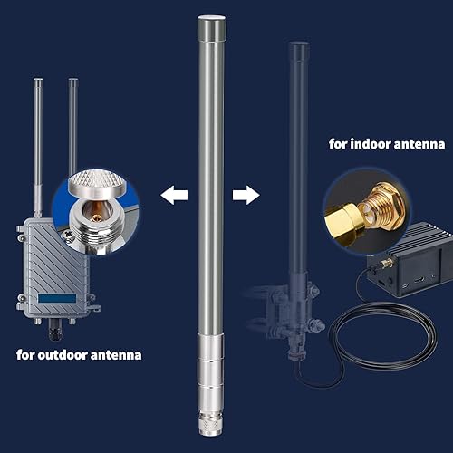 Miniatura 5 de Bingfu La antena Lora de 915 MHz supera a las antenas de helio de 5.8 dbi 8 dbi en algunos casos de uso, 4 dbi con cable de 10 pies para MNTD RAK V2