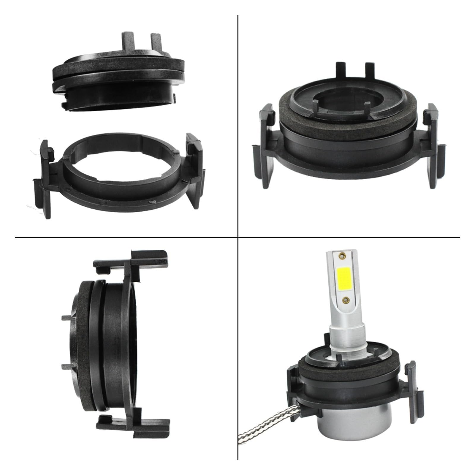 WXHHSM - Adaptador de retención de bombilla LED H7 para soporte de base para 3 series E46