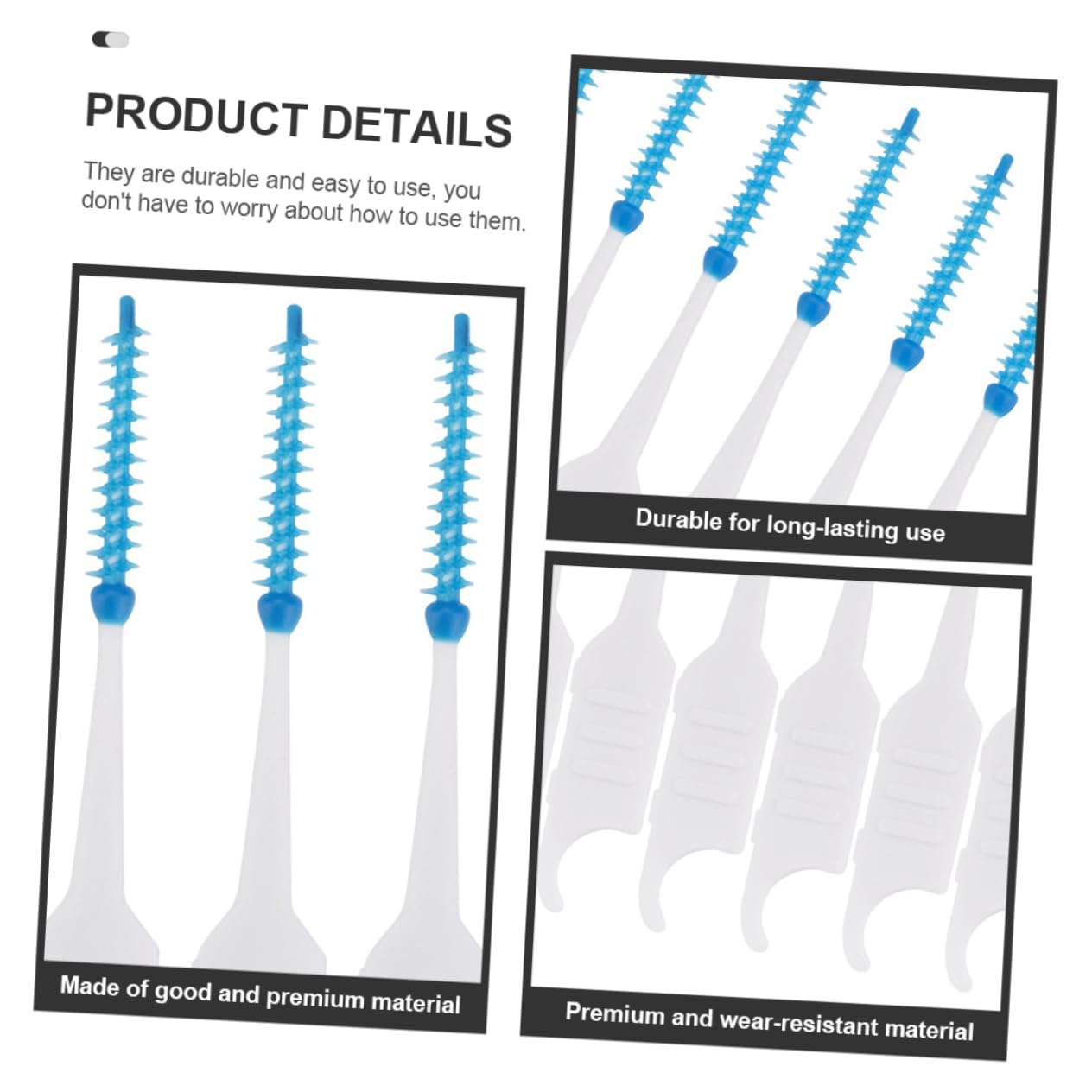 FRCOLOR 800piezas Cepillos Interdentales De Para Limpieza Bucal Herramientas De Higiene Para Espacios Entre Dientes Para Uso Familiar Viaje