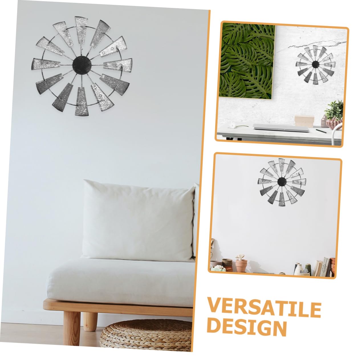 VICASKY Decorazioni da parete Metalliche Agriturismo Rustico Per Soggiorno Camera Da Letto E Robusto Ferro Decorazione Da Appesa Per Giardino E Esterni
