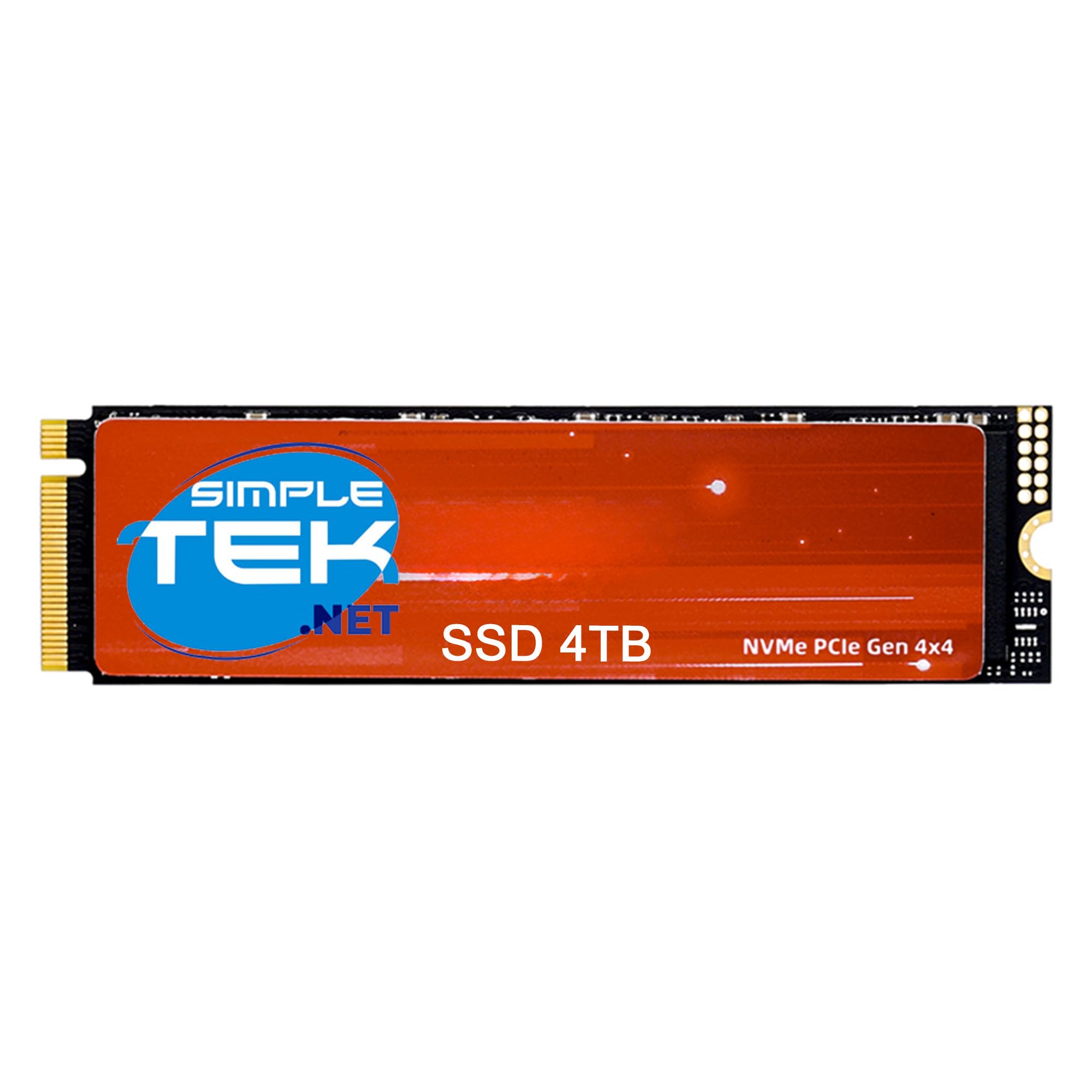 SIMPLETEK - Disco a Stato Solido SSD 4 TB M.2 NVMe PCIe Gen 4x4 2280 - Prestazioni Estreme per Gaming Compatibile con PlayStation 5