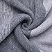 Womens Poncho Sweater V Neck Striped Pullover Soft Scarf Wrap Cape with Fringes Grey