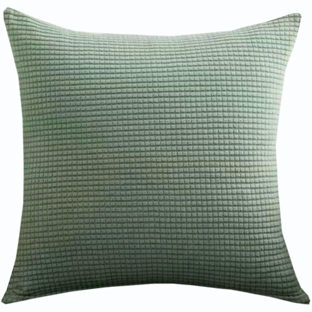 Swj-Swjssb Grey Green Super King Size Pillow Cases,Square Extra Large Cushion Covers 90X90,70X70,80X80 Cm Soft Stretch Pillow Cover With Invisible Zipper Decorative Pillowcases For Sofa Couch(,40X40 Cm (1Pc))