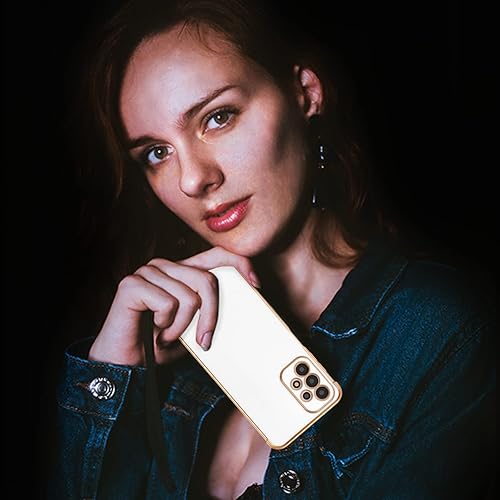 Miniatura 6 de RALEAVO Funda para Samsung Galaxy A33 5G, cubierta de lujo, delgada, ligera, brillante, brillante, TPU suave, a prueba de golpes, funda galvanizada,