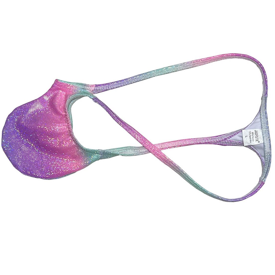 OROCOJUCOMen's Metallic Shiny G-String Tangas Pouch Underwear Male Posing T-back Grape Smugglers Stretchy Swim Thong