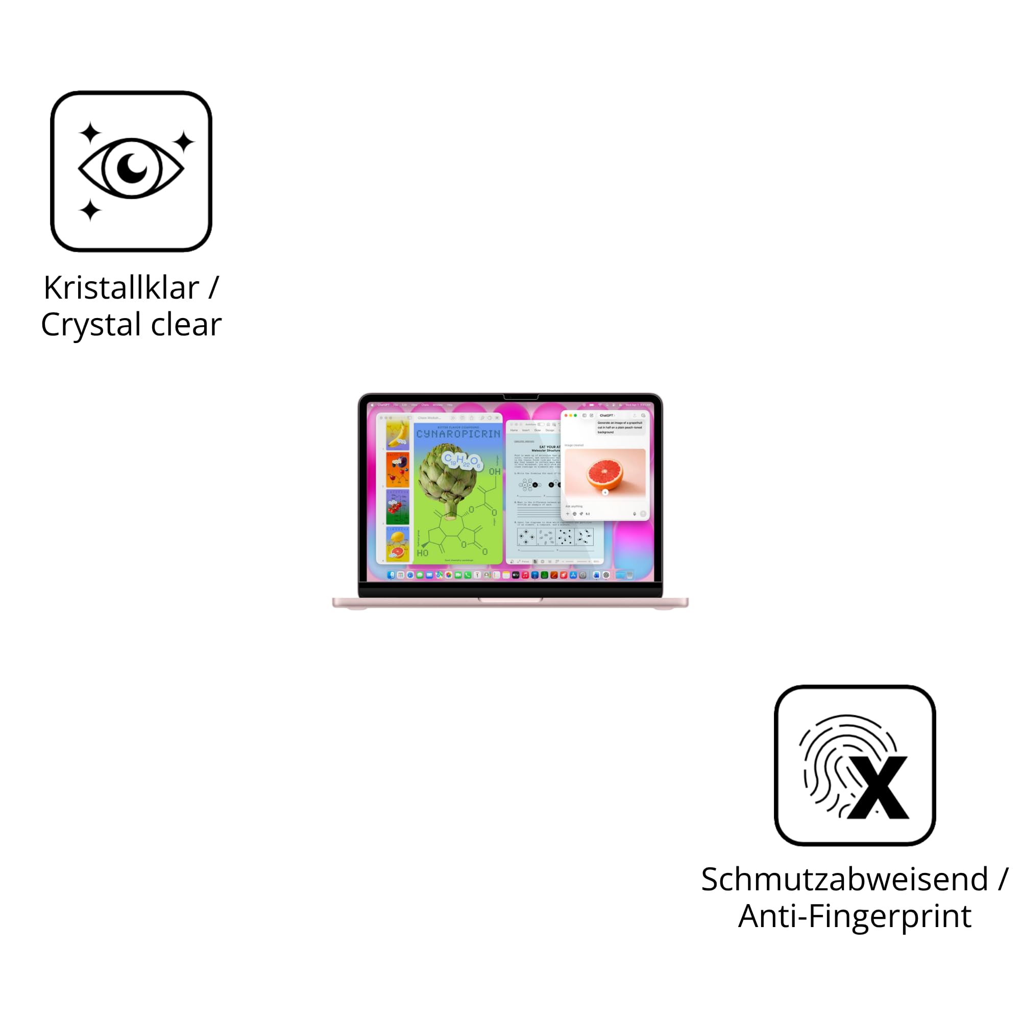 dipos 2x Pellicola Protettiva 9H per Apple MacBook Neo 13 Zoll 2026 | Non si rompe e non si scheggia, non è vero vetro, Anti-Shock, si adatta perfettamente, antigraffio, senza bolle, autoadesiva
