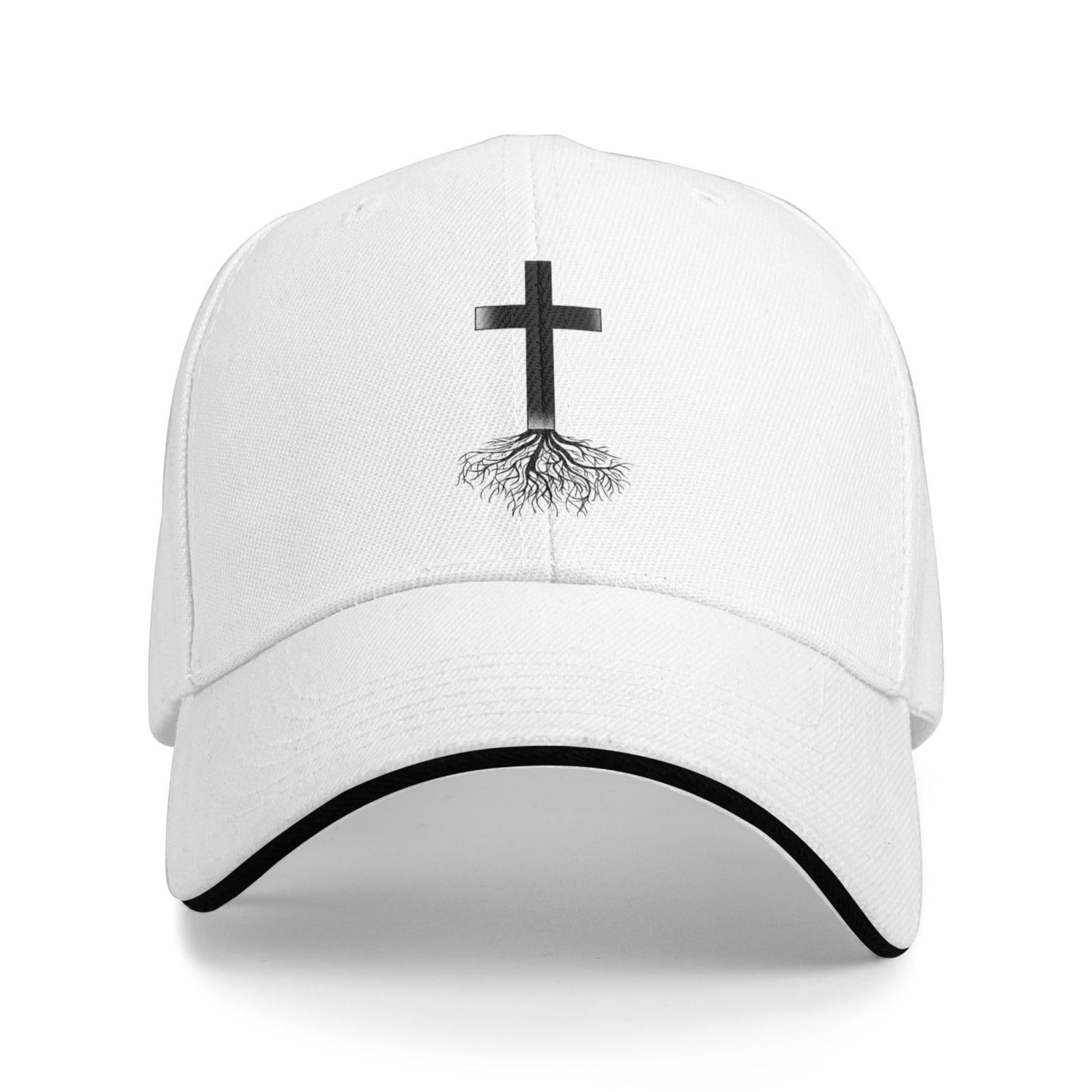 Aceprints Unisex Christian Cross Roots Jesus Christ Jesus Is King Baseball Cap For Men Women