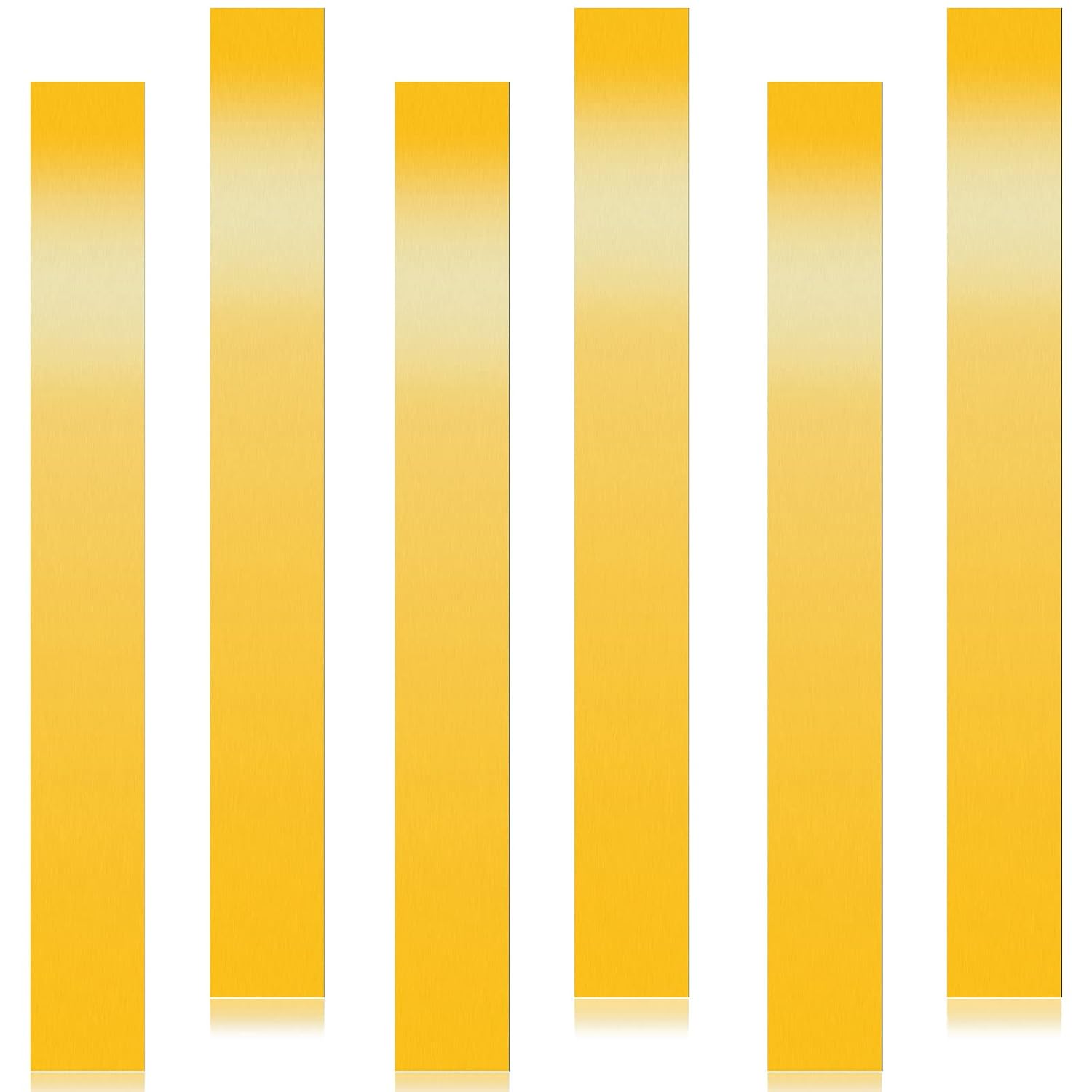 6 Pieces Brass Strip, Brass Shim Stock Assortment, 1" Width