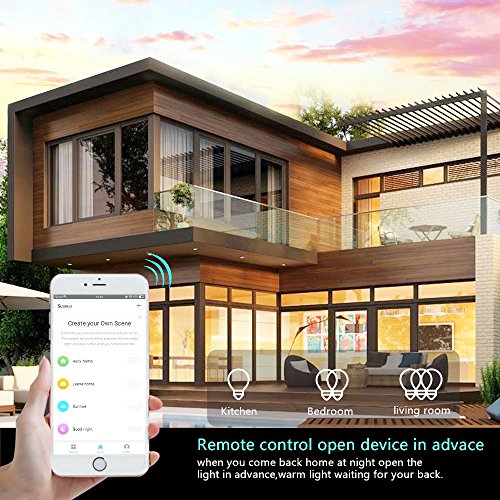 image for Lesim Smart Switch WiFi Wall Light Switch Compatible with Alexa Google