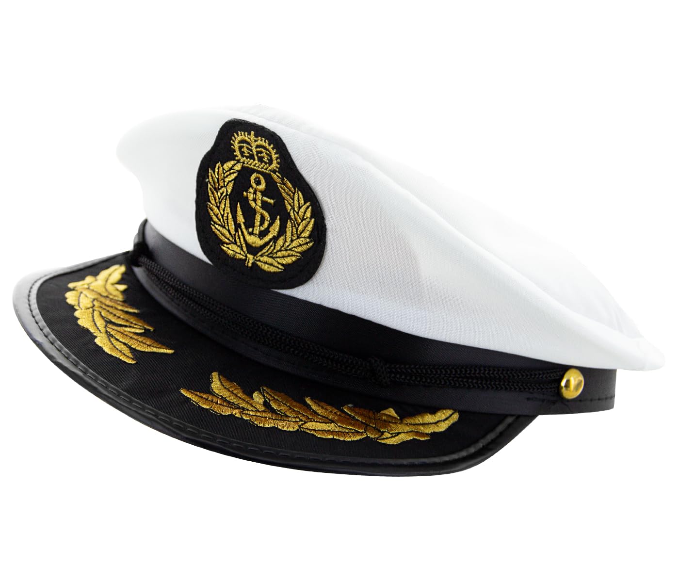 LIFKOME Kapitänsmütze Für Männer & Frauen | UV-Schutz, Verstellbar | Marineblau | Für Cosplay, Outdoor