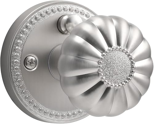 SORWDUERM Perillas de puerta de níquel cepillado para privacidad interior, pomo de puerta plateado con cerradura, pomos de puerta de níquel satinado disponible en Yaxa Venezuela