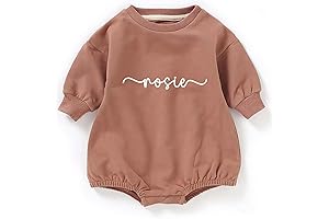 Personalized Baby Bubble Romper with Name - Unisex Baby Girl Boy Clothes...