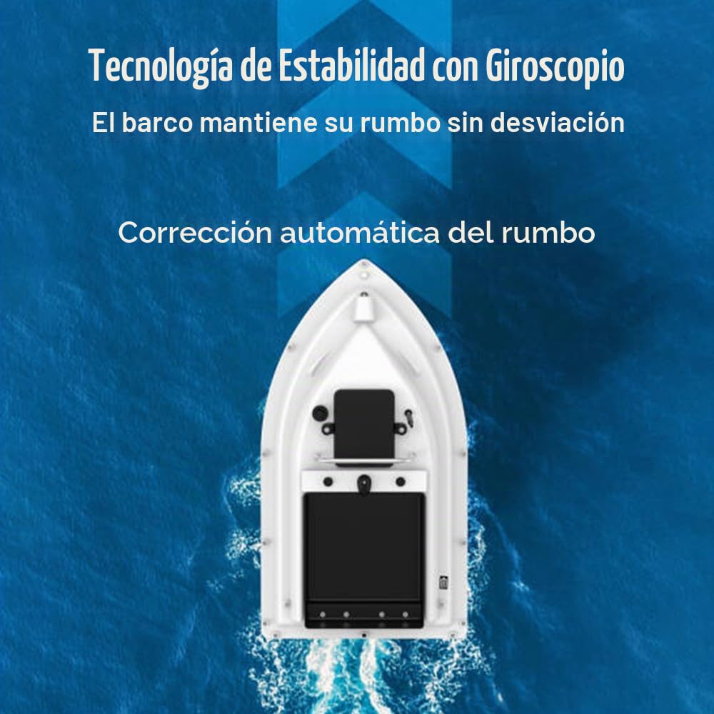 Kavolet Barco de Cebo GPS 500M RC Cebo Barco de alimentación Pesca Cebo Barco de Entrega de Cebo inalámbrico Control Remoto Pesca Cebo Barco Pesca alimentador Barco 12000mAh batería de Gran Capacidad