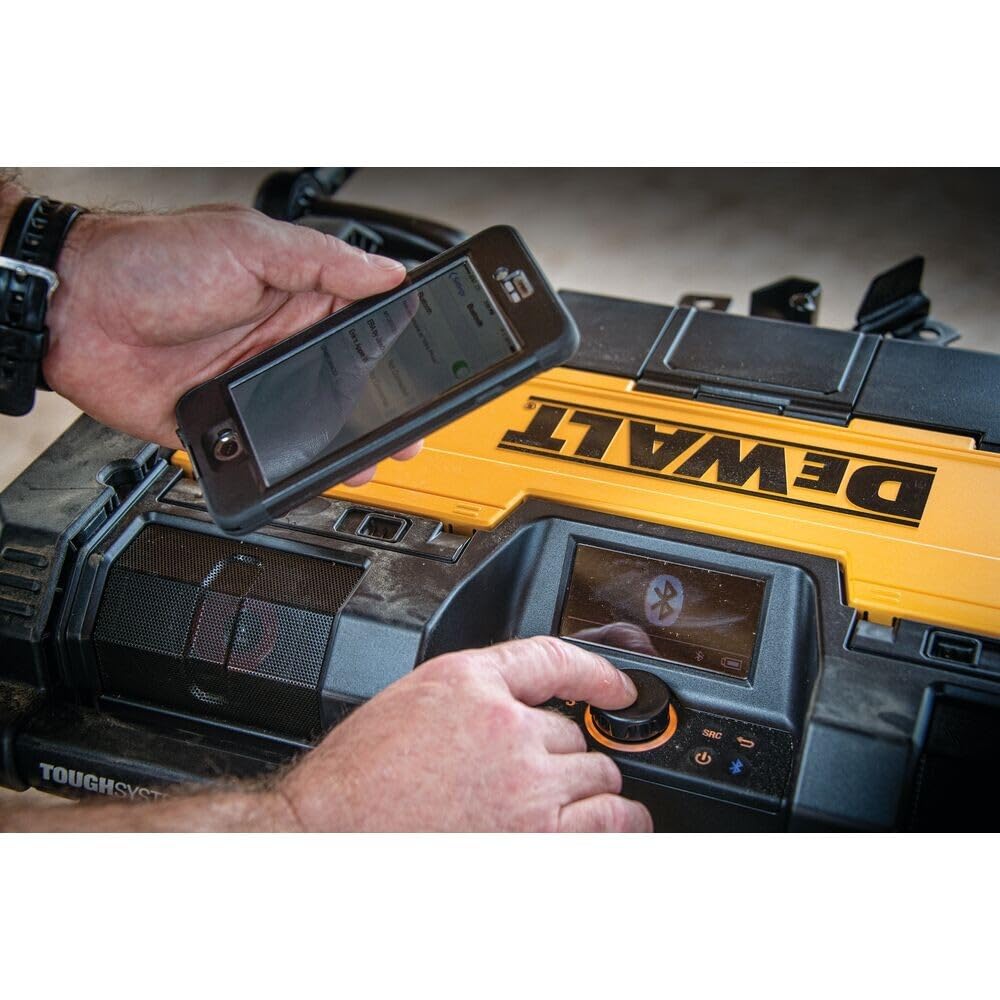 DeWalt Tough System Radio Ds280 Unità Radio Caricabatteria Xr, Am/Fm/Dab, Ip54, Carica Usb
