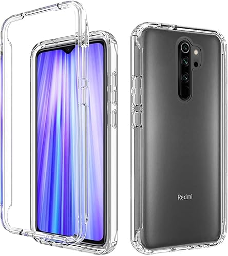 Miniatura 6 de Gufuwo Funda para Redmi Note 8 Pro M1906G7I con protector de pantalla de vidrio templado, carcasa rígida de diseño floral de cuerpo completo + funda