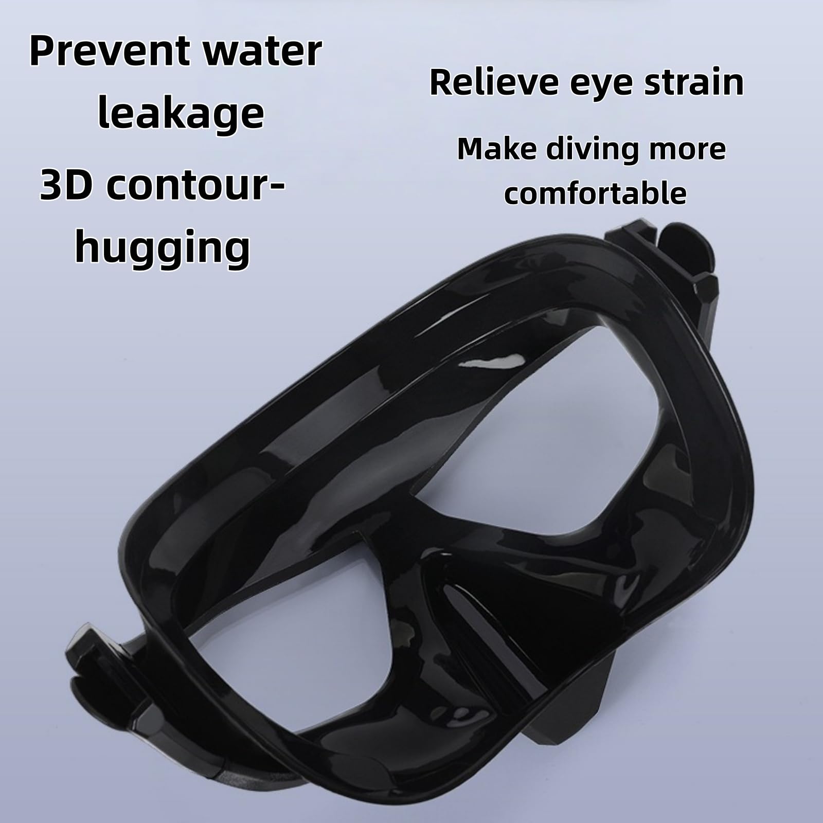 Juego de esnórquel con tubo y gafas de buceo, seco para buceo y snorkeling, cristal templado unisex