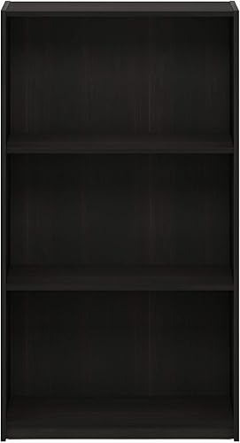 Miniatura 8 de Furinno 99736DBR - Estantería básica de 3 niveles color café oscuro