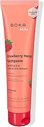 Boka Fluoride Free Toothpaste, Nano Hydroxyapatite, Training Toothpaste - Strawberry Mango Flavor, 4 Fl Oz (113g) 1Pk