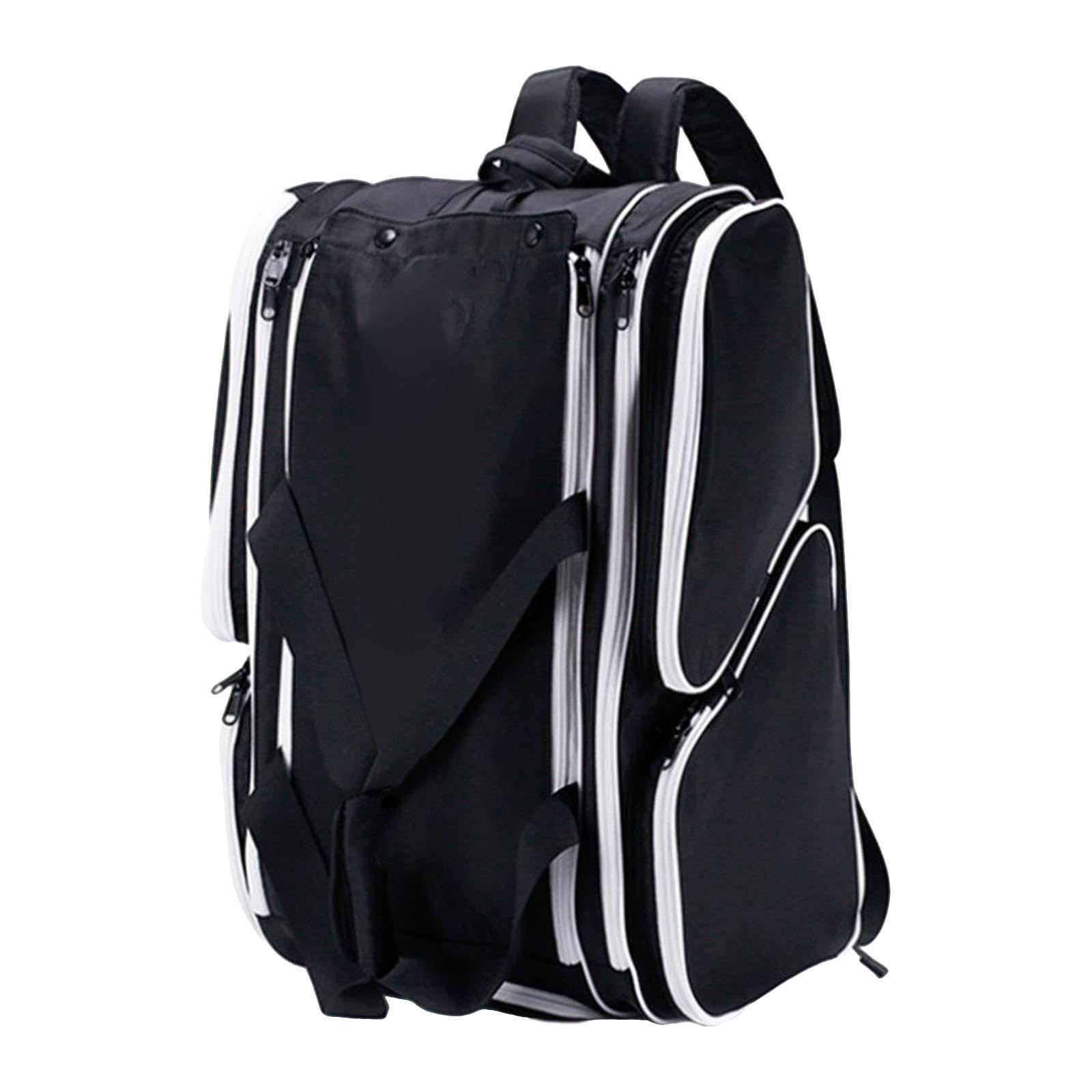 Pickleball Bag Daypack Sports Duffle Bag for Women Pickleball Players Hiking Black White|Sporting Goods|Tennis & Racquet Sports|Tennis|Bags-image-46