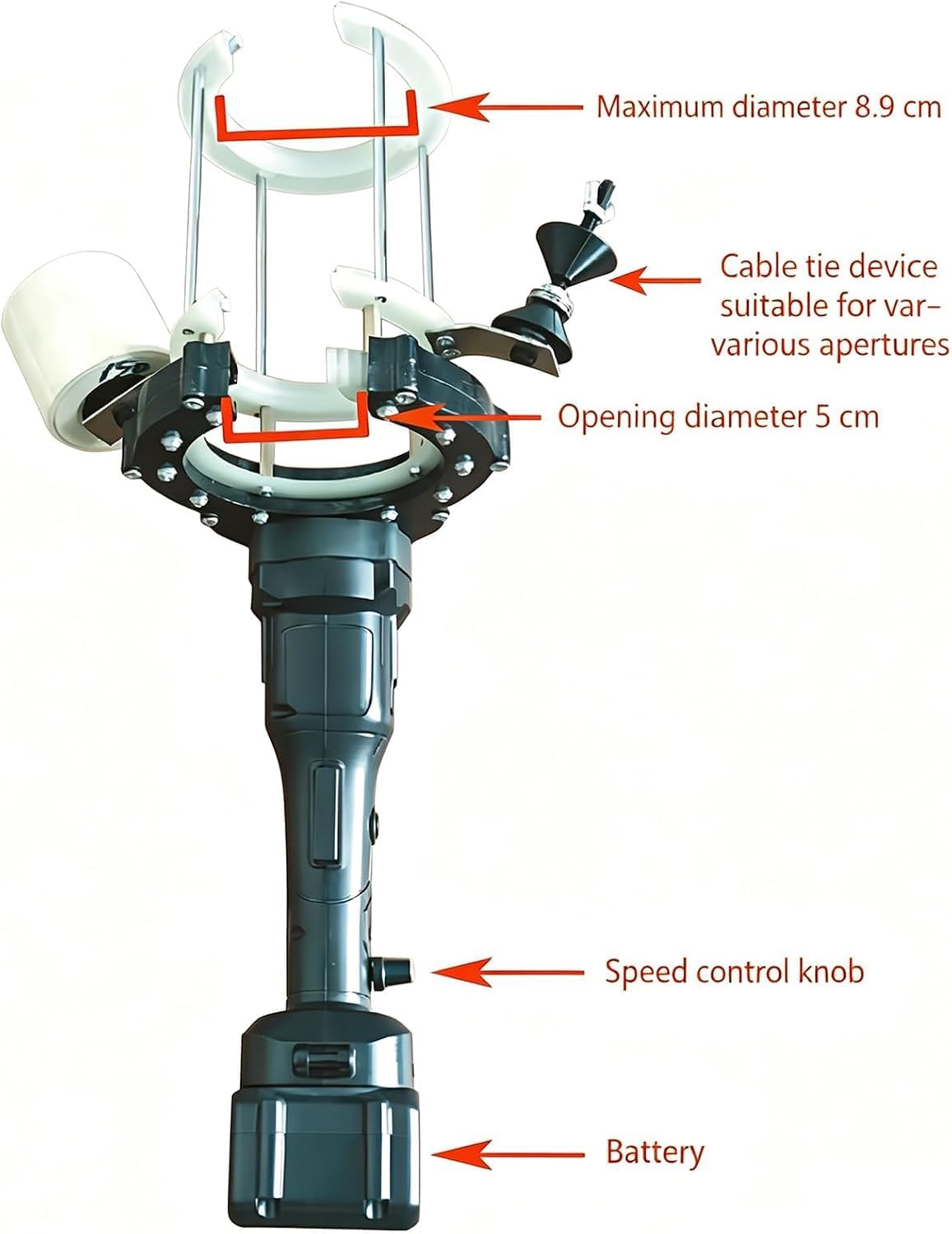 COYEUX Máquina Bobinadora De Cinta Para Aire Acondicionado, Máquina Eléctrica Para Envolver Cinta, Con Velocidad Ajustable Sin Escalonamientos, Herramienta Para Enrollar Bridas De Cable De Tubería De