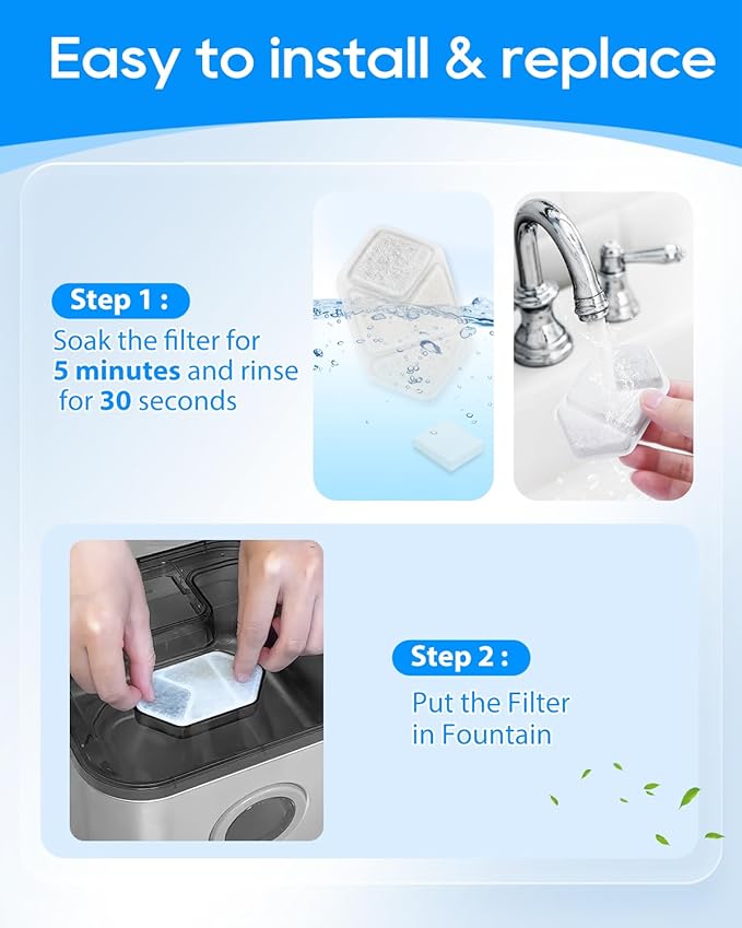 Filtros Repuesto para Fuente de Agua Gatos MyfatBOSS 8+8 Unidades miniatura 5