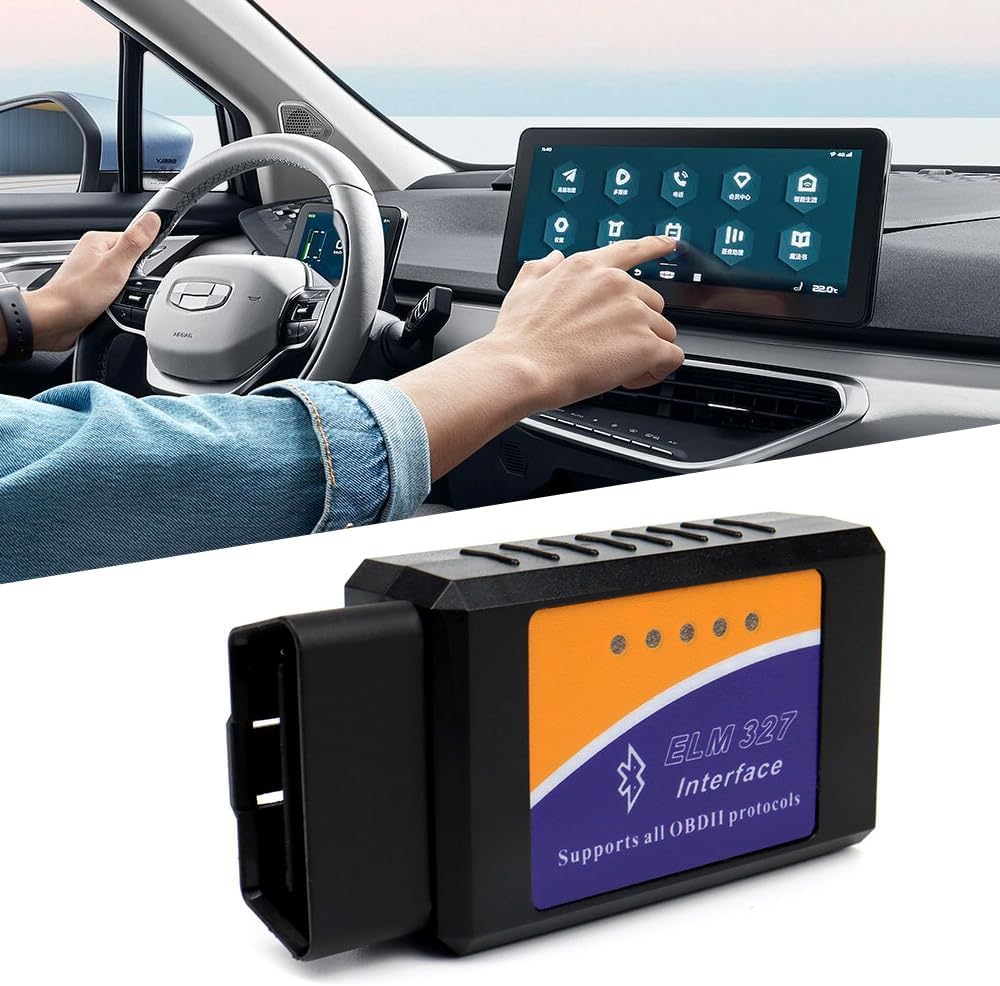 Wireless OBD2 Scanner - Full System Scan, Emissions Test, Real-Time Data Analysis for Android & iOS, Compatible with Most Vehicles, No Battery Needed, Vehicle Diagnostics, Modern Gadget