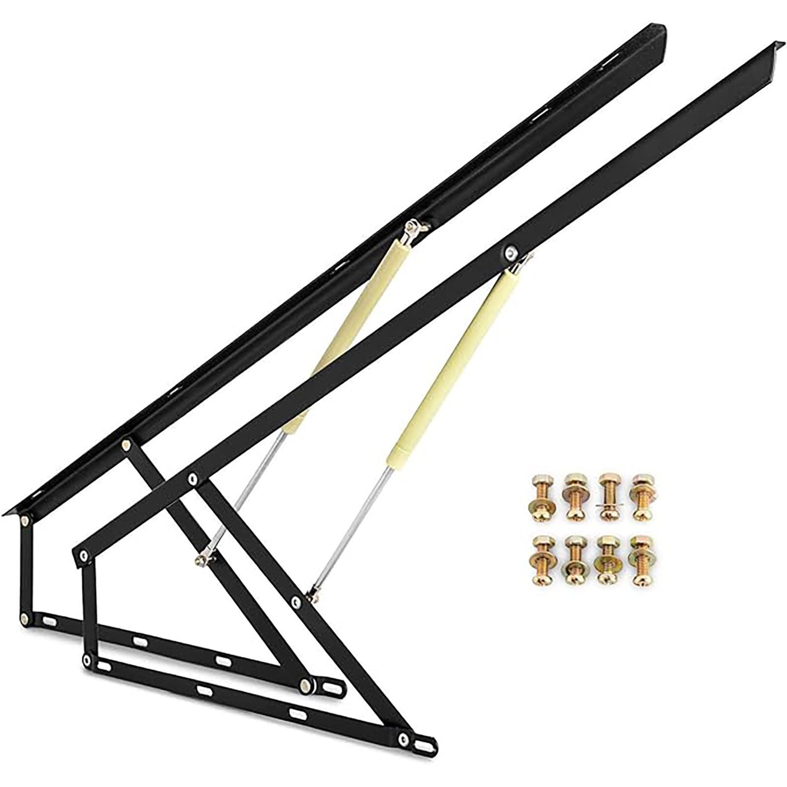 Zestaw podnośnika do przechowywania, wytrzymały podnośnik do łóżka, 2 szt., pneumatyczne, czarno-białe, hydrauliczne mechanizmy podnoszenia łóżka, amortyzator sprężynowy gazowy do sofy, łóżka,