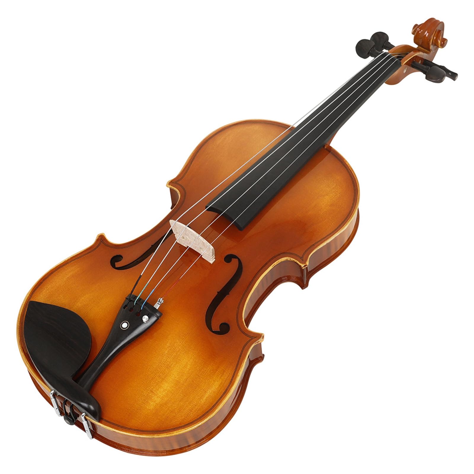 40,6 cm Bratschen-Set, Massivholz-Bratsche mit Tragetasche und Bogen-Set für Anfänger, Studenten, natürliche Farbe, Saiteninstrument