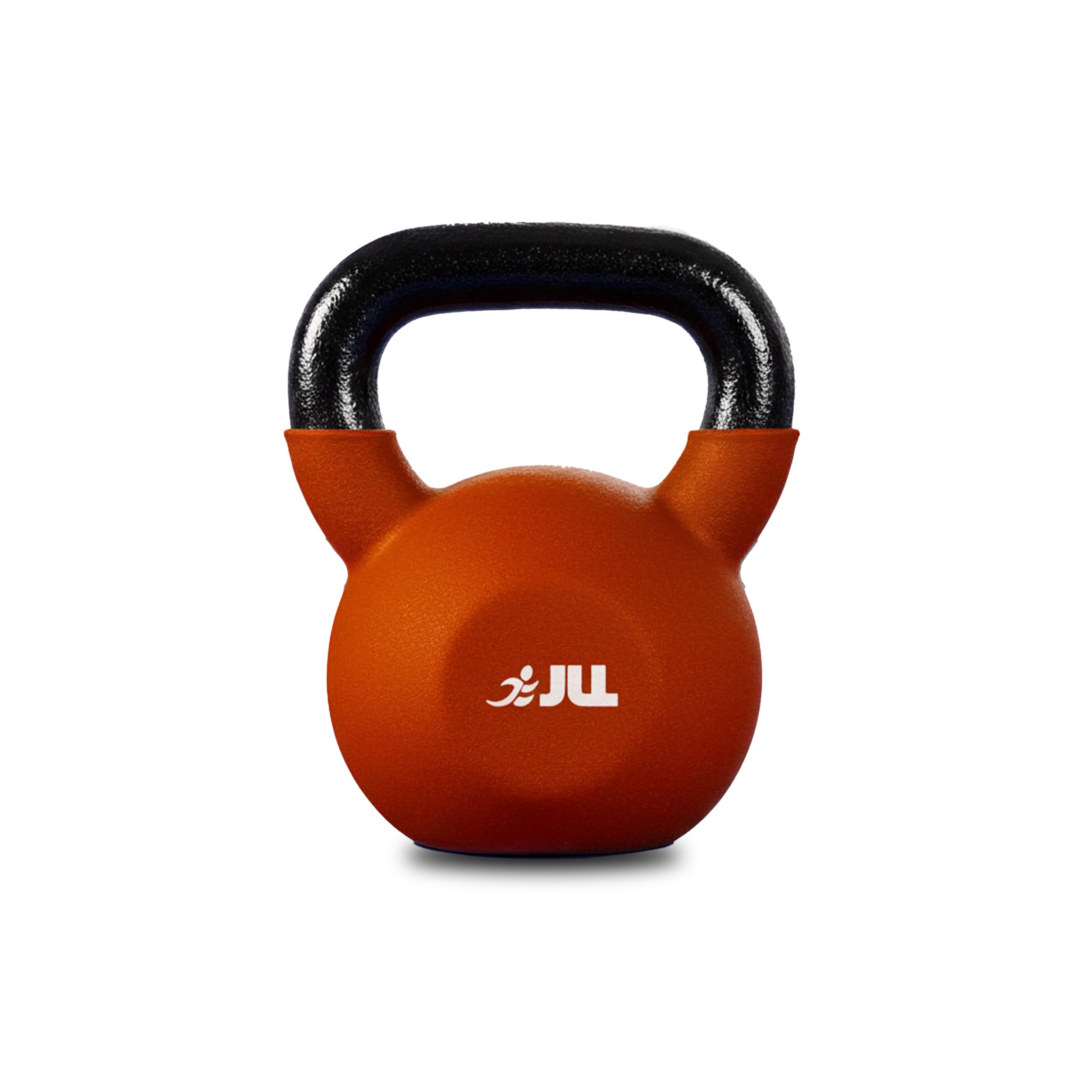 JLL Kettlebell, Neoprene Coated Cast Iron Kettlebells for Home Gym Resistance Training - 8kg