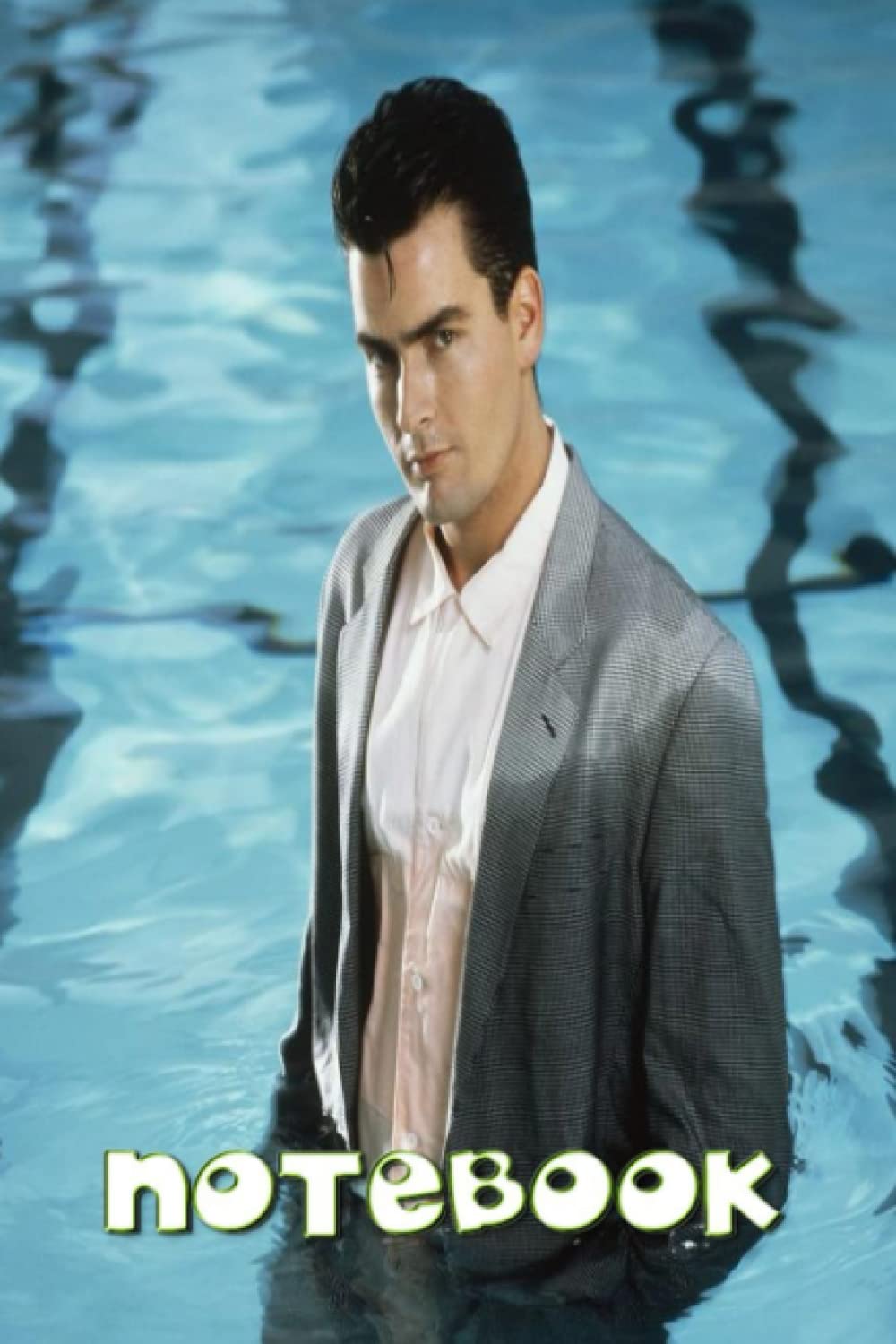 Notebook : Charlie Sheen Notebook 6x9 100 Page Blank Lined Notebook for Women to Write In - Scholl Notebook #148