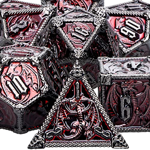 AUSTOR Lot De 15 Dés Polyédriques Complets D3-D100 Avec Sac De