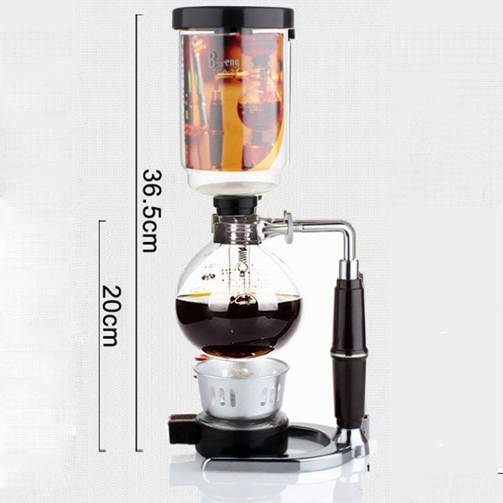 Siphon Cafetière à siphon en verre de style japonais 1 à 3 tasses