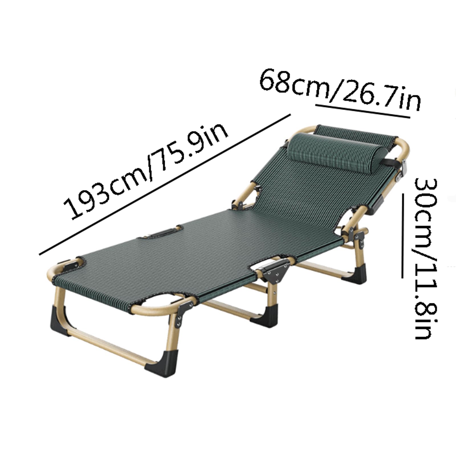 PEKJI Oxford Cloth Foldable Camping Bed Height Adjustable Camping Cot Breathable Folding Guest Bed Portable Foldable Bed