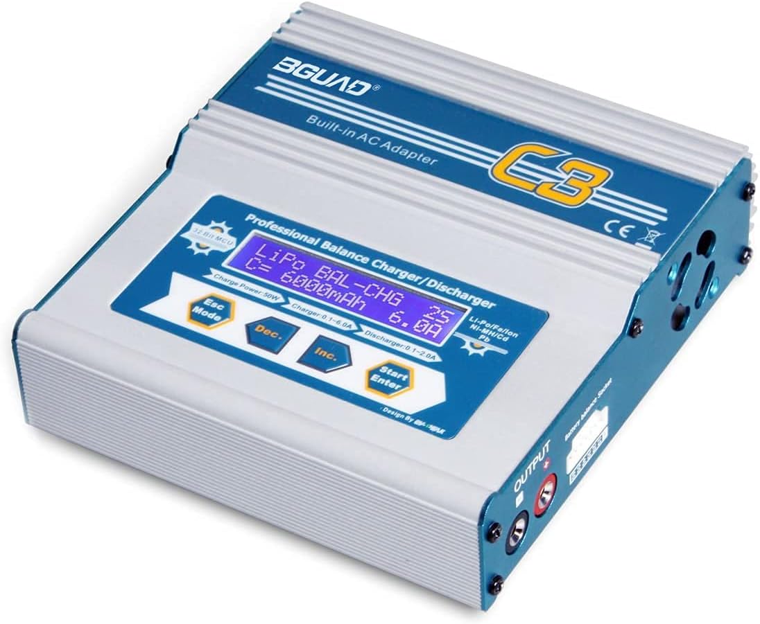 AC/DC 50W 6A Balance Charger for NiMH/NiCD/LiPO/Li-Fe/LiHV Battery Packs : Toys & Games