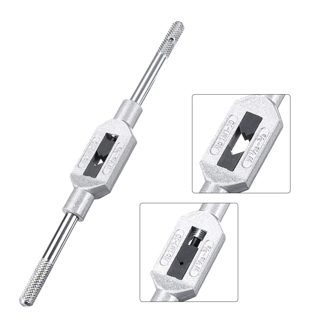 Tap Wrench Handle Uxcell Adjustable , For Etric 1-12 W1/16-1/2 Taps, Thread Reaer Tap Holder