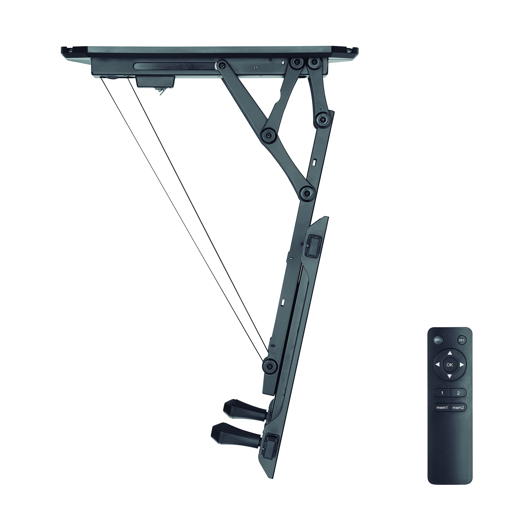 HOLMIOS EASY SOLUTIONS! | Soporte de Techo para TV Motorizado | Apto para Pantallas Planas y Curvas de 32-70 Pulgadas | Soporta hasta 35Kg | VESA 200X100 / 200X200 / 400X200 / 400X300 / 400X400