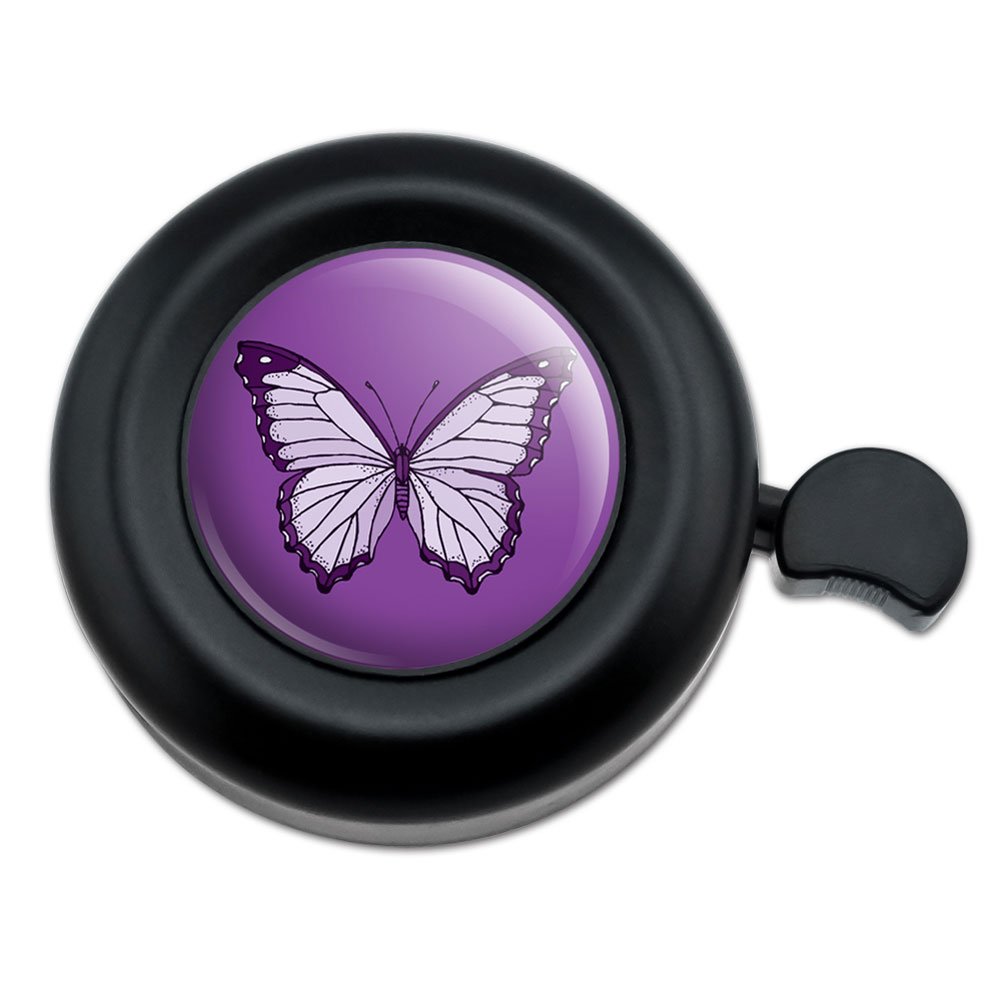 GRAPHICS & MORE Purple Butterfly Bicycle Handlebar Bike Bell