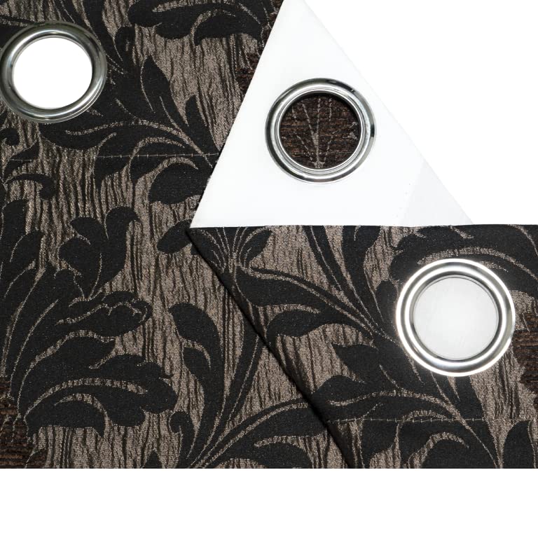 Curtains For Living Room - Luxury Jacquard Fully Lined Pencil Pleat