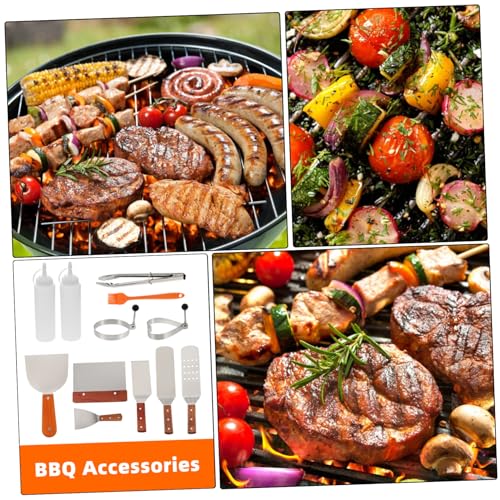 Set de 12 piezas para parrilla de acero inoxidable POPETPOP miniatura 2